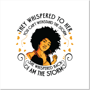 I am the storm, Black Girl Posters and Art